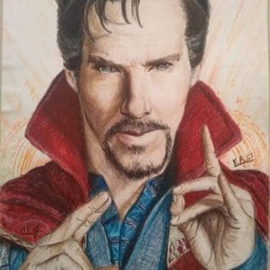 Doctor Strange-Kaustubh-Handmade Portrait- Stoned Santa