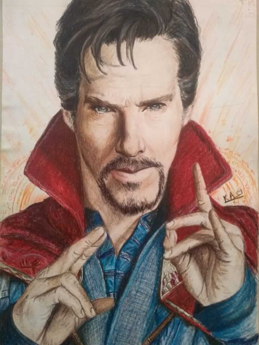 Graphite Pencils doctor strange sketch A4 size at Rs 1000/piece in Saran |  ID: 26257866648