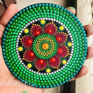 Go Green Mandala Fridge Magnet