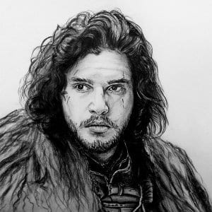 Jon Snow Pencil Portrait
