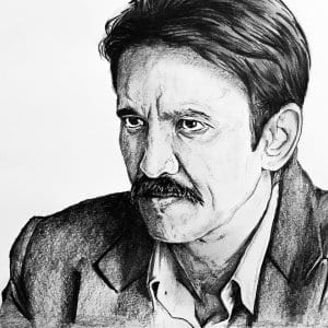 Kay Kay Menon Pencil Portrait