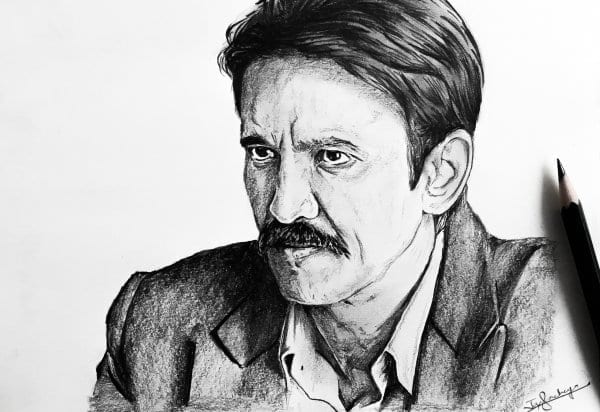 Kay Kay Menon Pencil Portrait