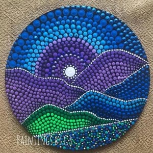 Landscape Mandala Fridge Magnet