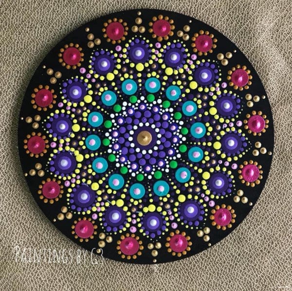 Multi Color Mandala Fridge Magnets