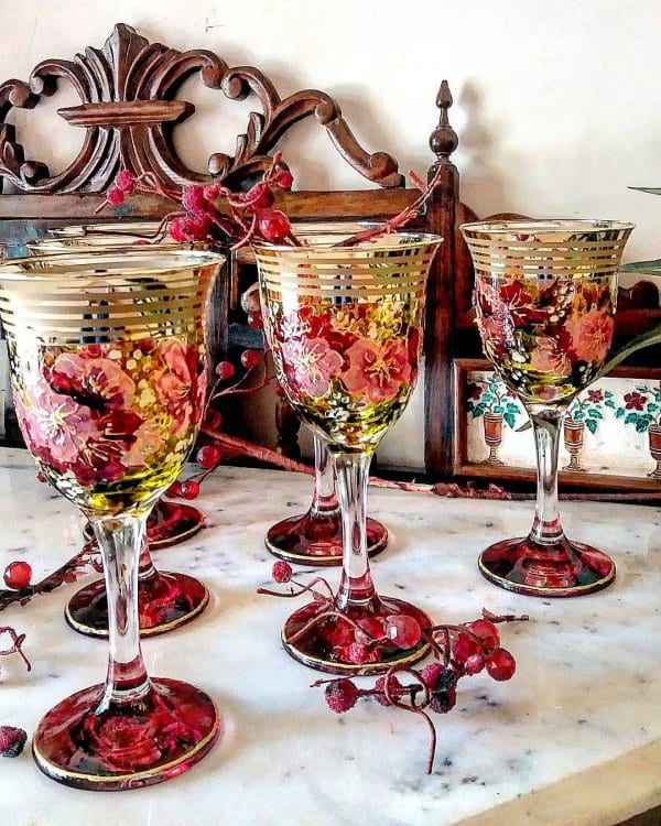 Painted Wine Glasses