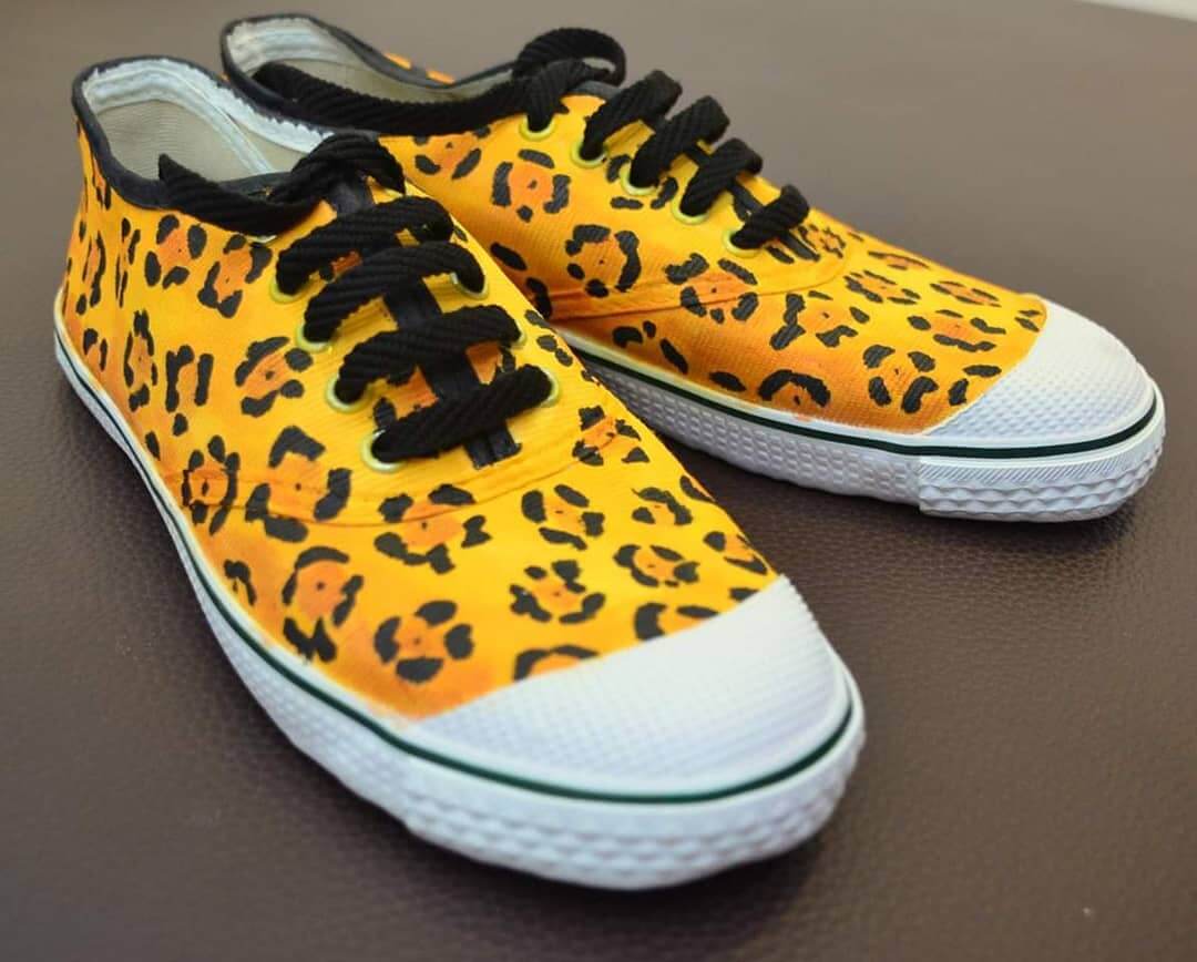 animal print customized shoes