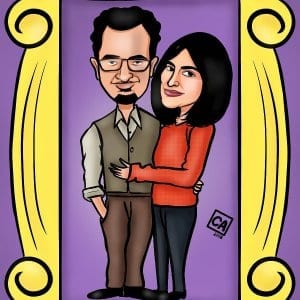 friends-themed-couple-caricature-by-chetan