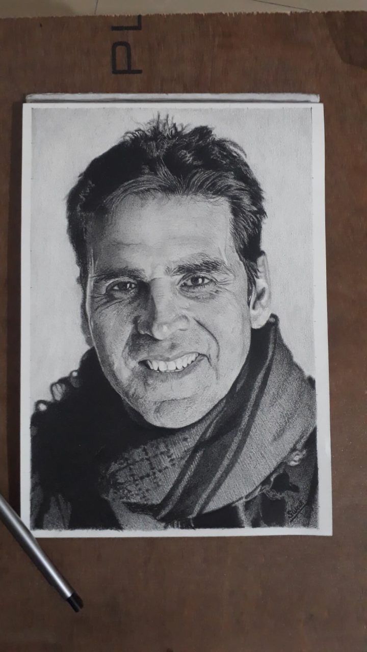 20 Akshay Kumar Pencil Sketch Drawing by Dr Mubarak Muhammad Ali  Saatchi  Art