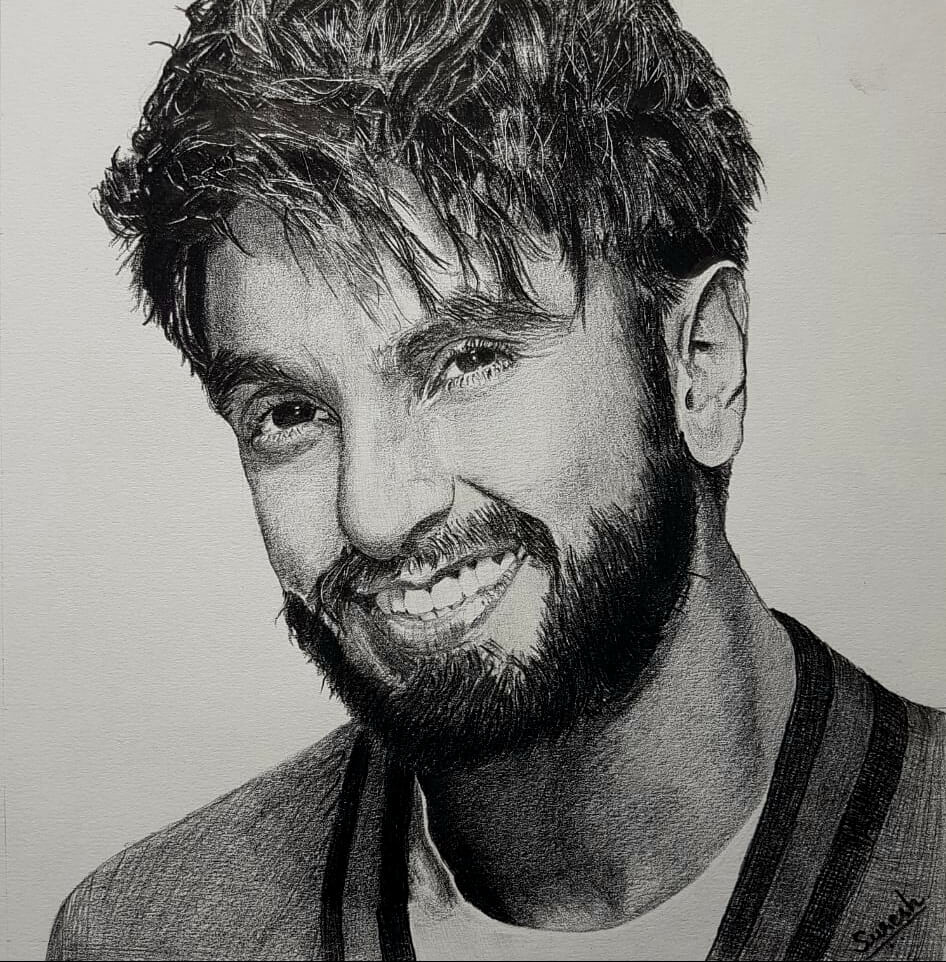 Arpit Paithankars Pencil Sketches  Pencil sketch of Ranveer Singh  Hope  you like it   Facebook