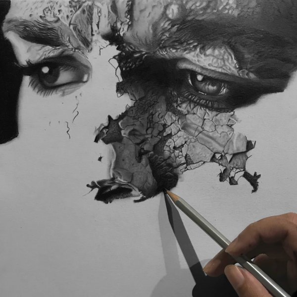 Abhishek Samal Work In Progress Picture Hyper Realistic Portrait 1