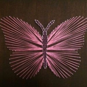 Butterfly String art by Darshini - stoned santa - persnalised gifts