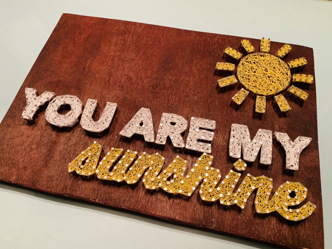 You are my sunshine String Art Stoned Santa 100 Customization