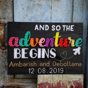 Adventure Begins String Art by Sonal Malhotra