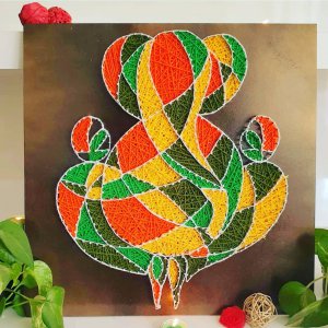 Abstract Ganesha String Art by Sonal Malhotra