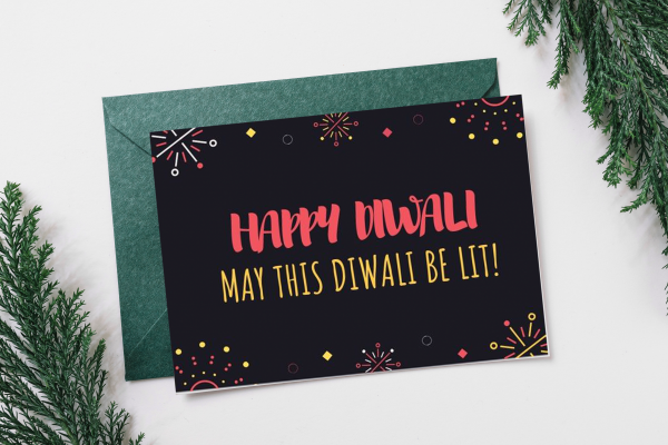 Diwali Greeting cards - Stoned Santa - Postcards - Diwali Gifts
