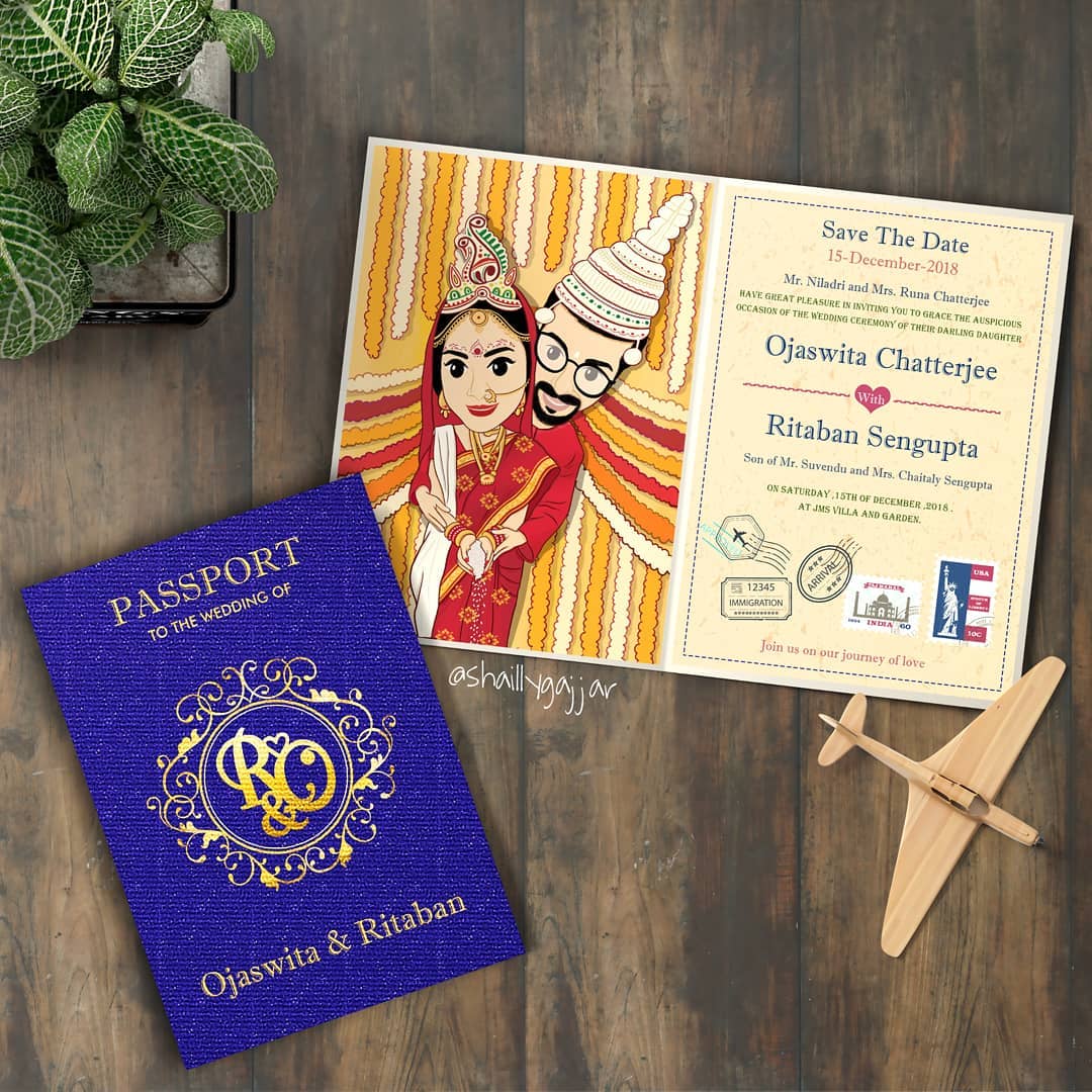 Customised wedding store cards