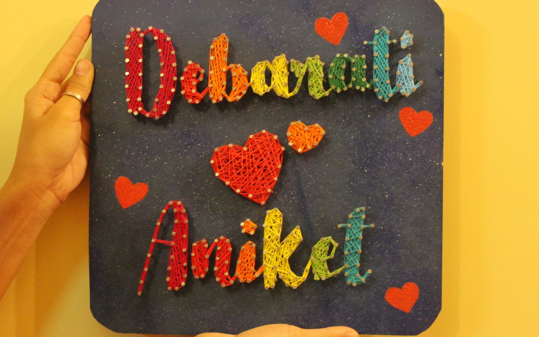 Couple Name String Art | Personalized gifts for couples