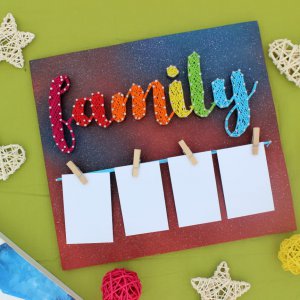 Family String art-Personalized Gifts-Stoned Santa