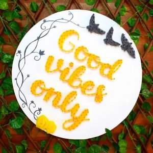 Good Vibes only string art - home decor