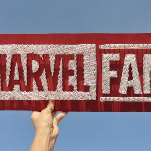 Marvel Fan String art-best marvel gifts-stoned santa