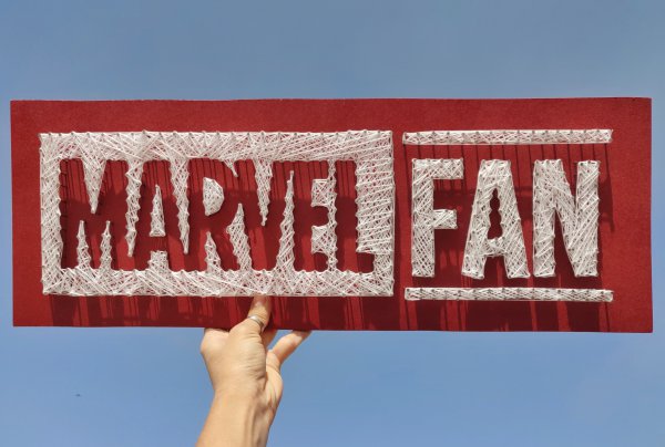 Marvel Fan String art-best marvel gifts-stoned santa