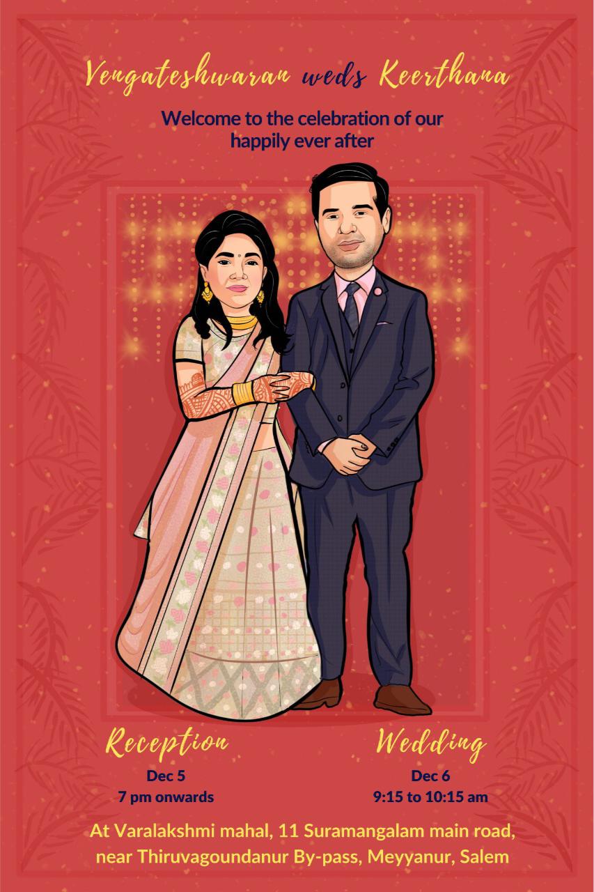 Featured image of post Caricature Wedding Invitations Online Free This invitation was done for a fun couple who wanted a funny and quirky caricature on the card