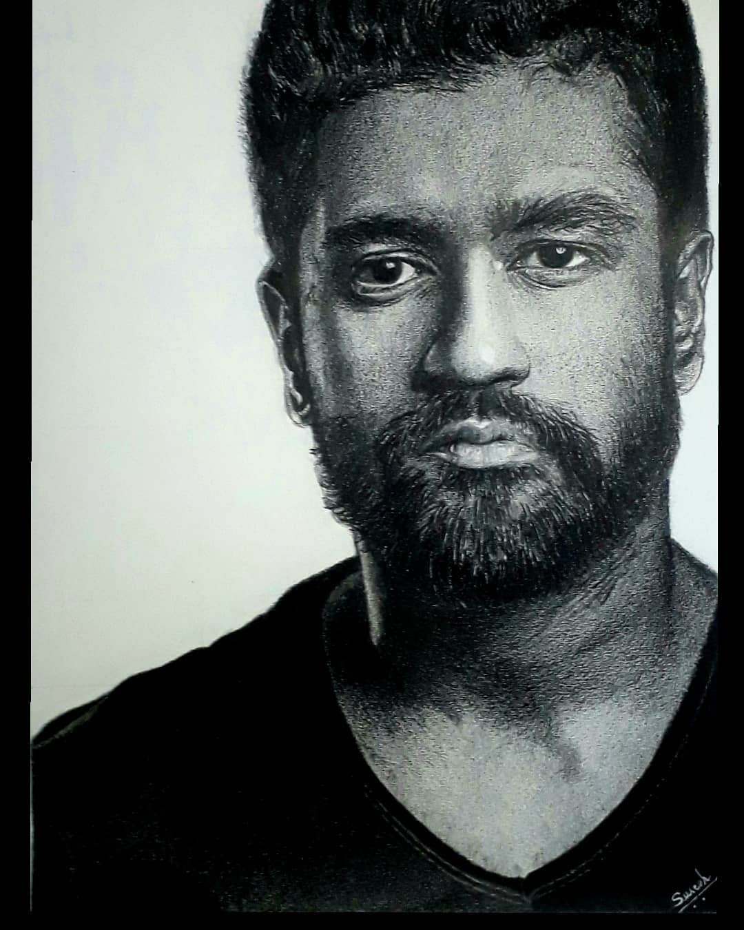 Suresh Pencil Sketch artist stoned santa artist blog