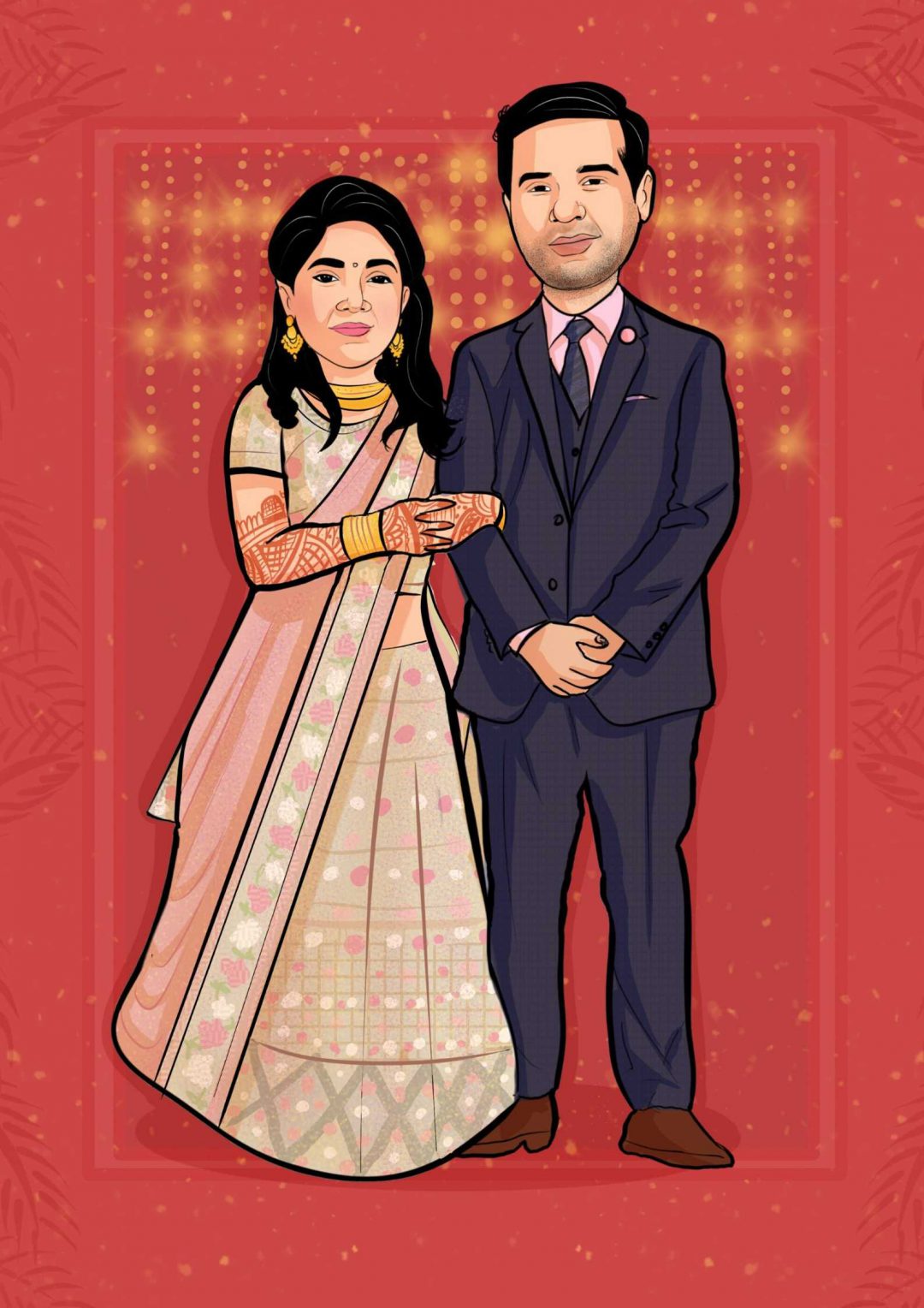 Wedding caricature - Gifts for couples