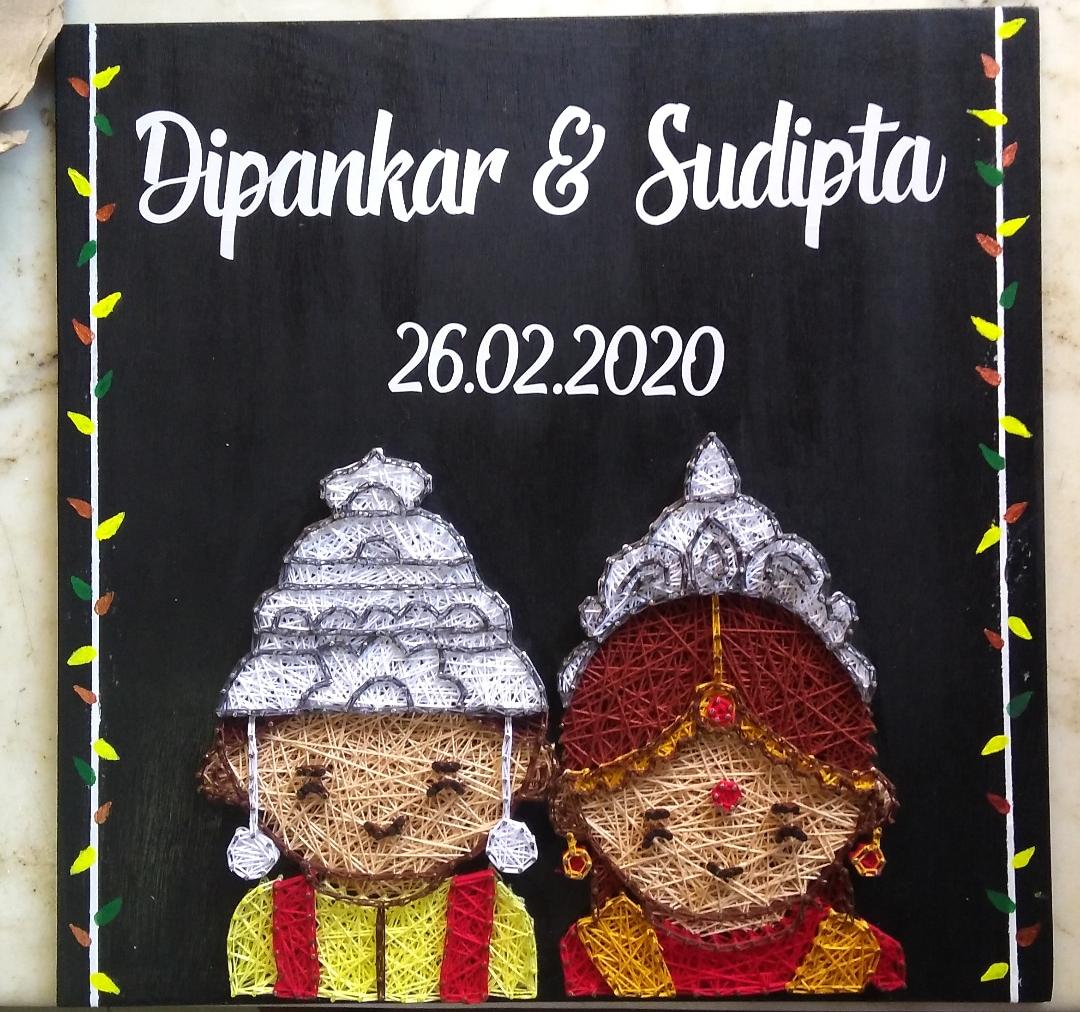 Couple String Art
