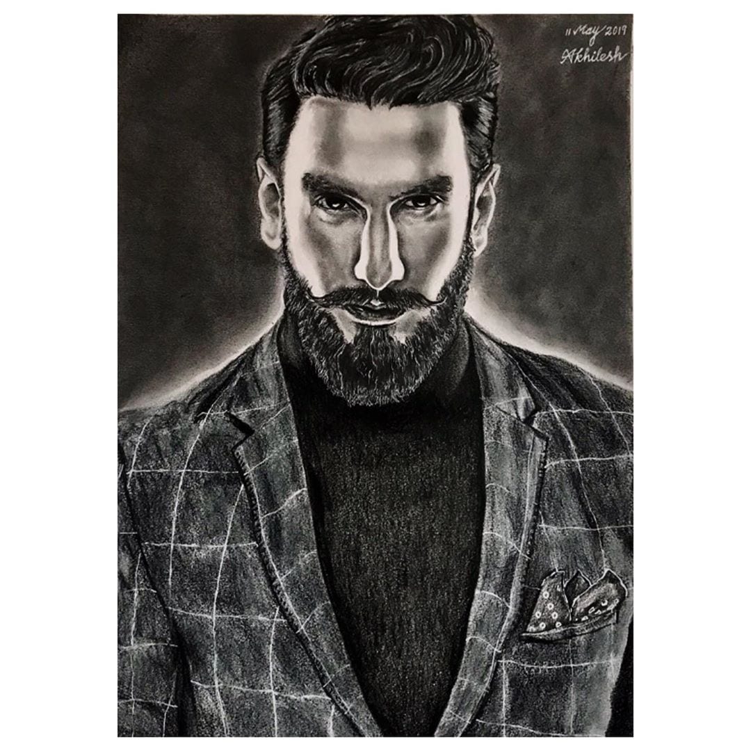 Top 139+ sketch of ranveer singh super hot