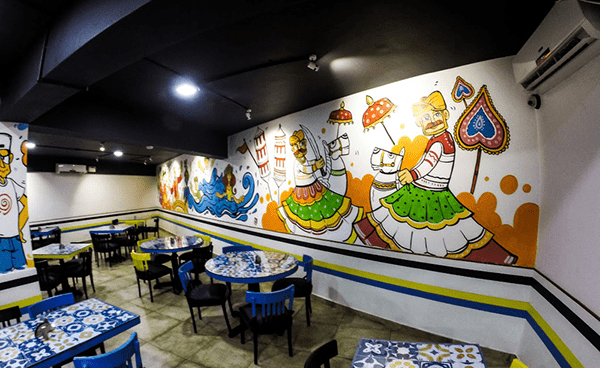 Wall mural painted Wall mural by RedCanvas Studio