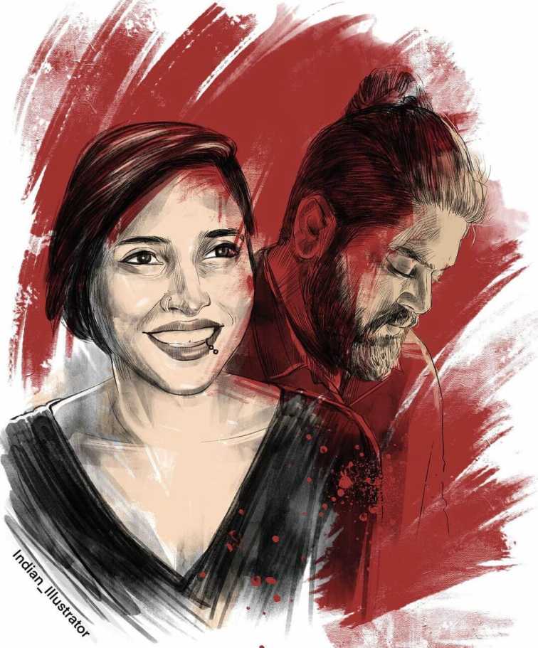 A Couple Illustration By Uday Mohite An couple illustration by Uday Mohite, an inspiring Illustrator in India