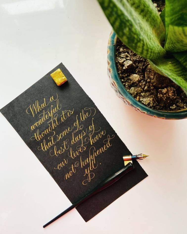 Custom Lettered Note By Poorvi Gupta Custom Lettered Note By Poorvi Gupta