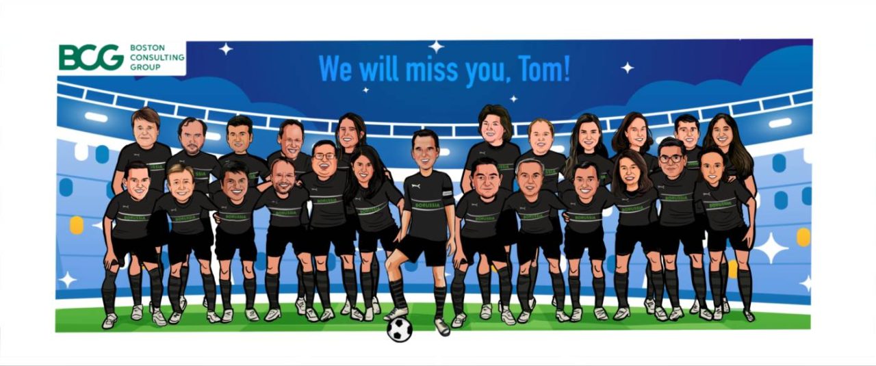 Football Corporate Caricature