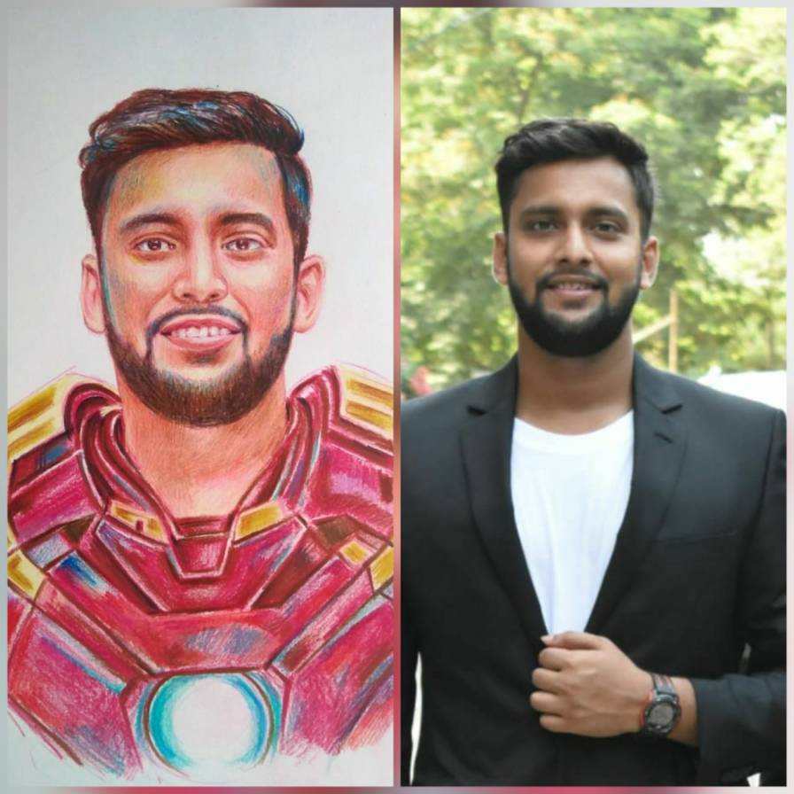 Hero Art Handmade Portrait A marvel themed handmade portrait