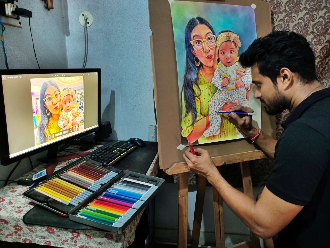 Arijit Portrait artist Stoned Santa