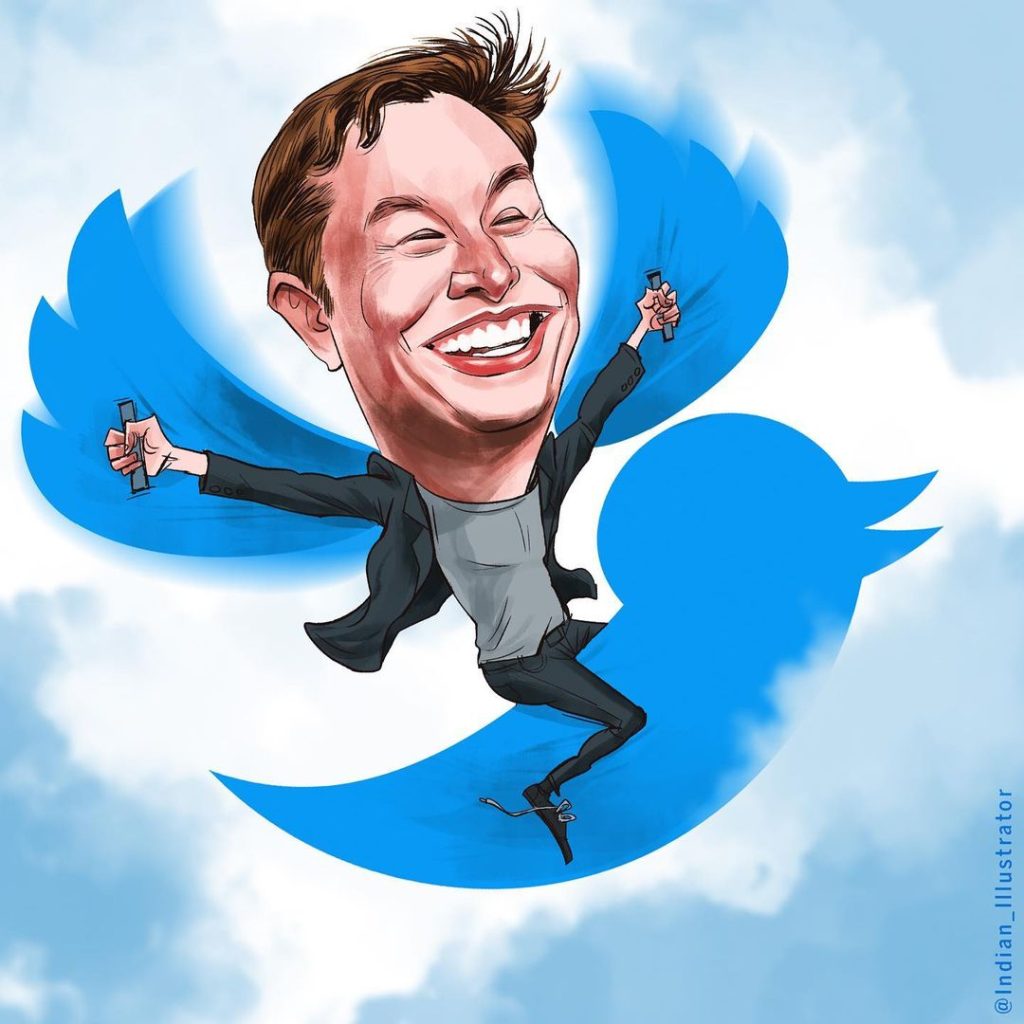 Elon Musk Caricature