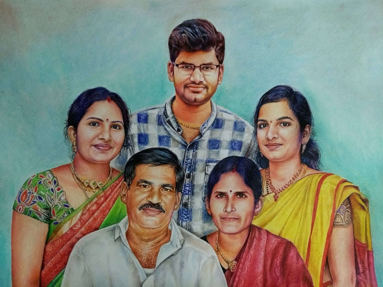 Family Handmade Portrait