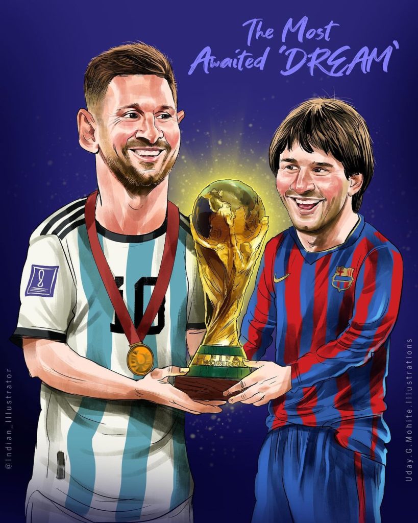 Messi Caricature