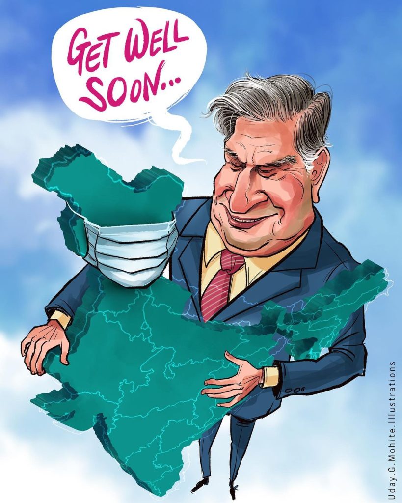 Ratan Tata Caricature