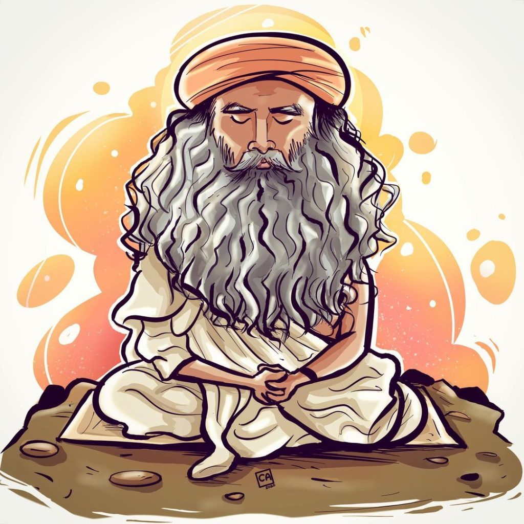 Sadhguru Caricature