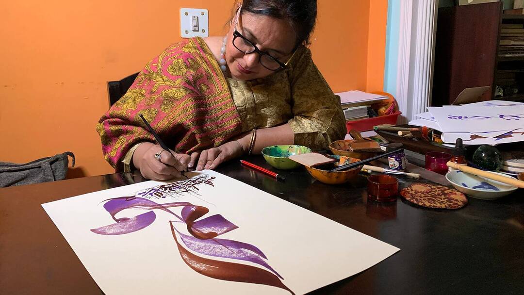 calligraphy artist india